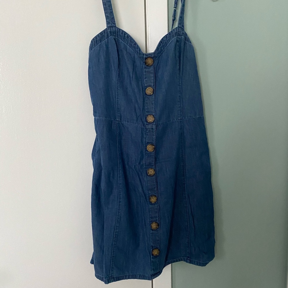 Abercrombie Denim Button Dress Sz L